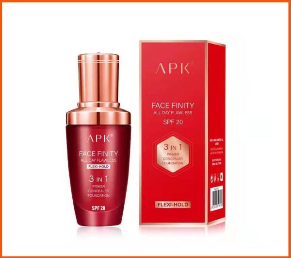 APK Face Finity 3-in-1 Foundation | Flawless Coverage & Long-Lasting Finish