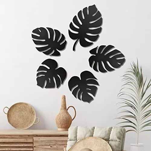 Leafs Wall Art 5 Leafs In Different Style