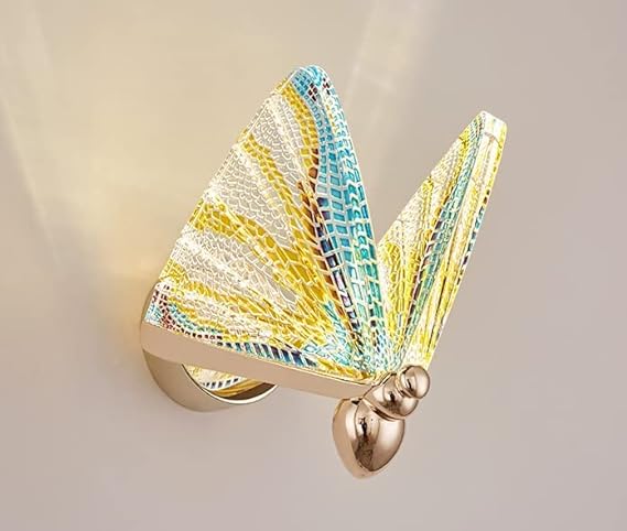 Led Acrylic Multi Color Butterfly Wall Light