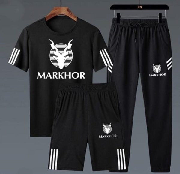 Markhor 3-Piece Tracksuit Black