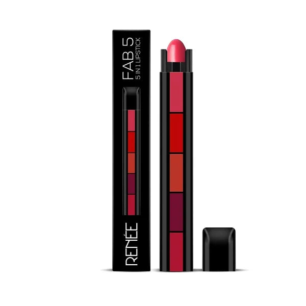 Fab 5 Matte Finish 5 In 1 Lipstick