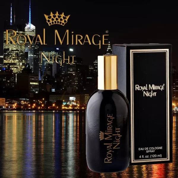Royal Mirage Perfume Night Eau De Cologne Clic 120ml